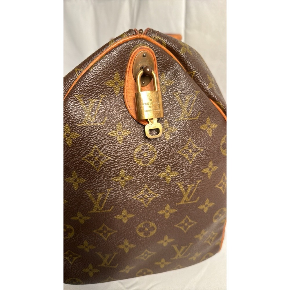 Louis Vuitton Keepall Bag Monogram Canvas 45 W/ Lock & Key - Picture 3 of 11
